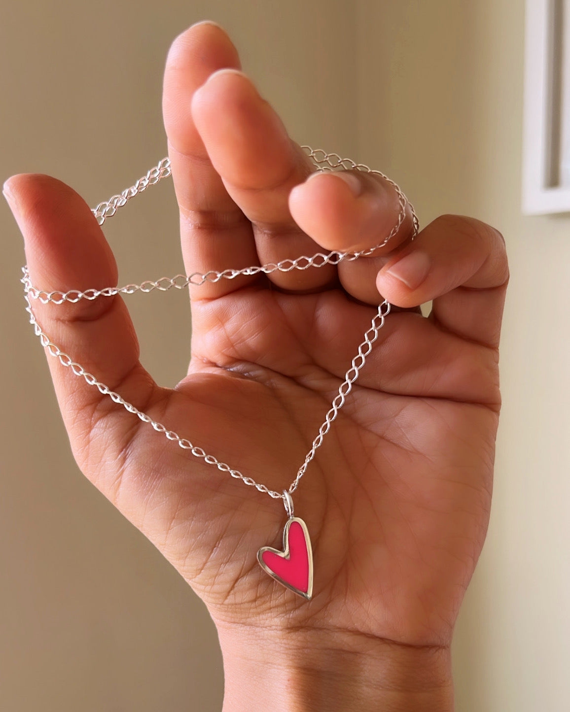 Cadena con corazón S