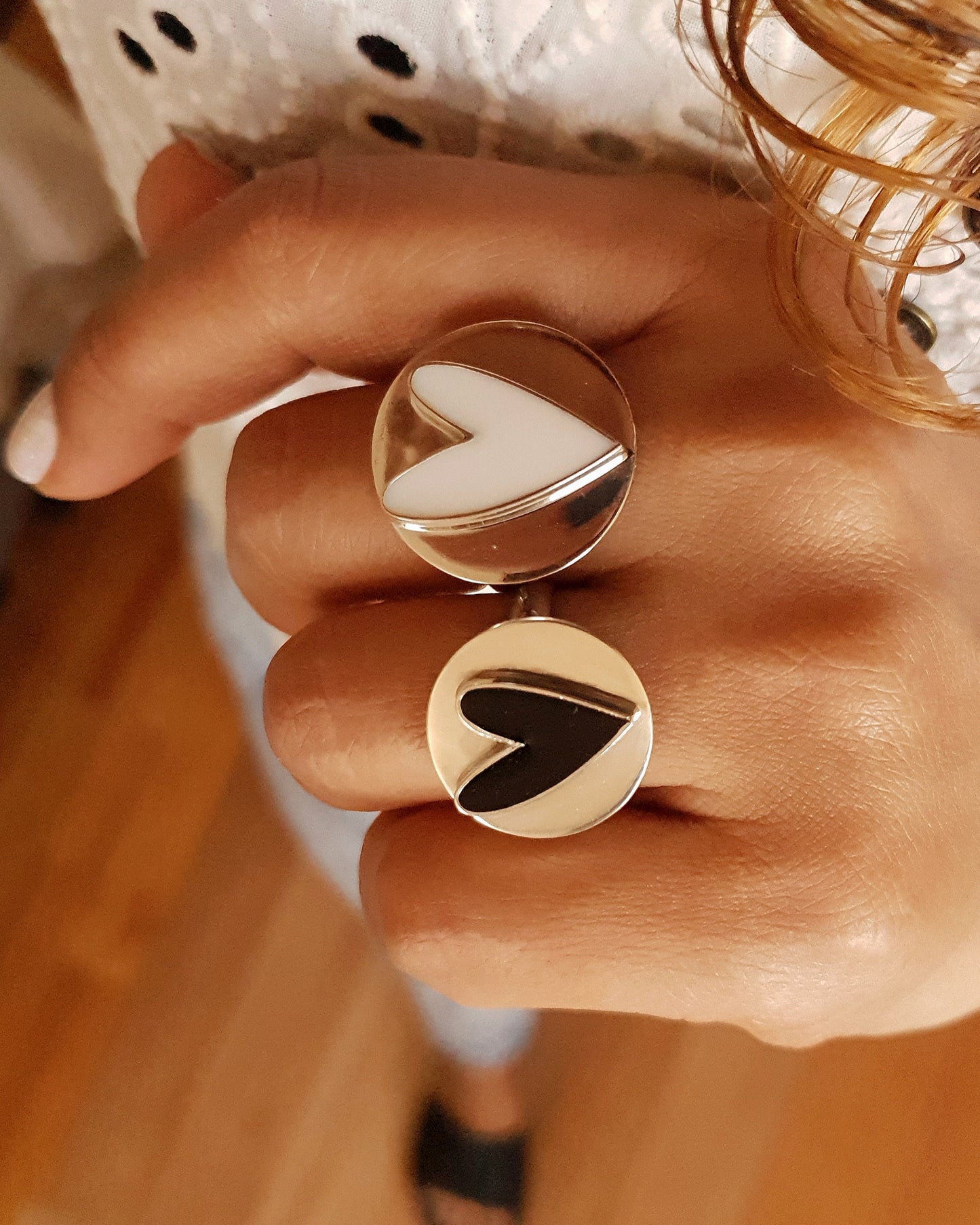 Anillo de Circulo Corazón L