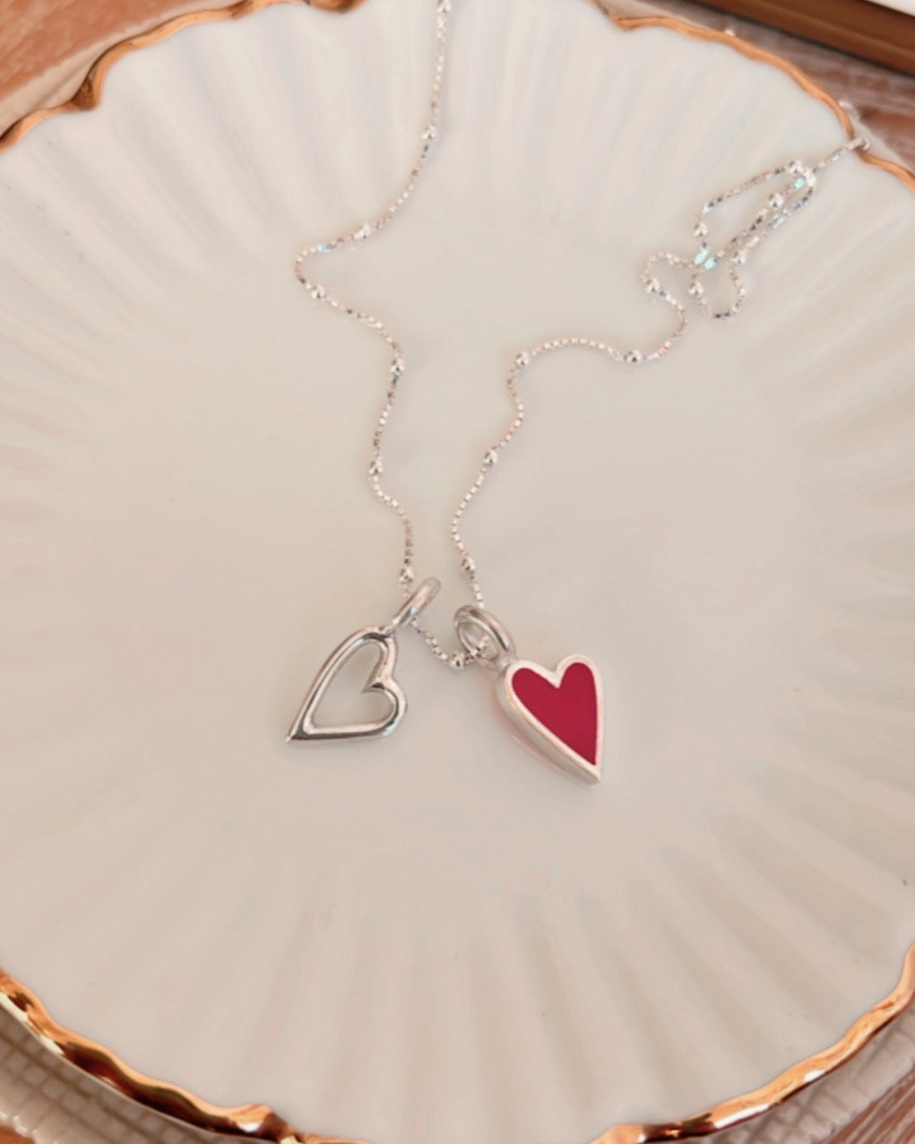 Collar Corazones XS