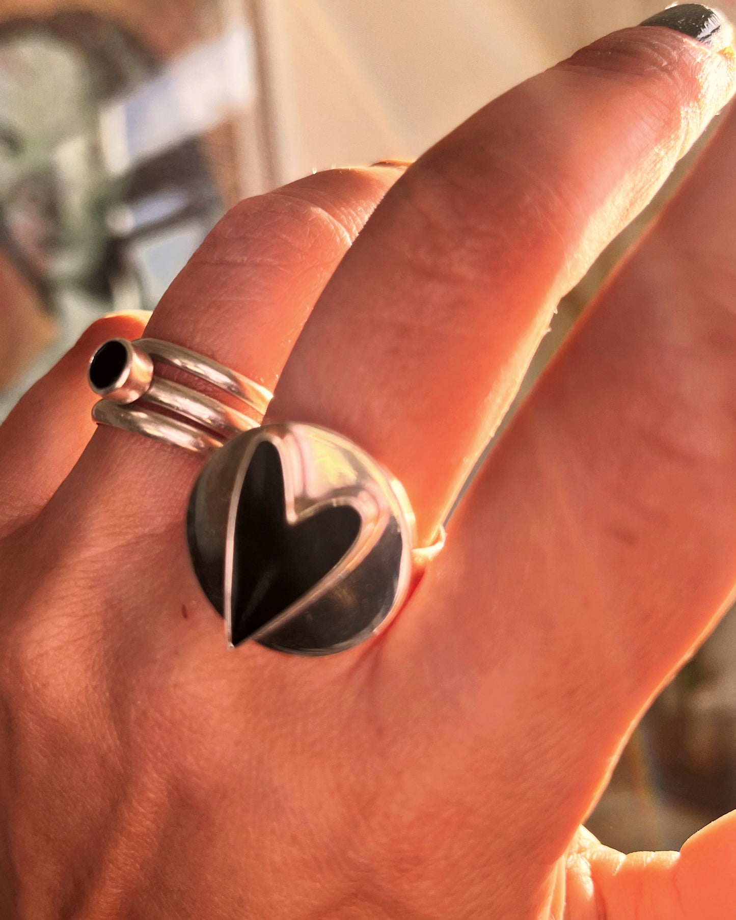Anillo de Circulo Corazón M
