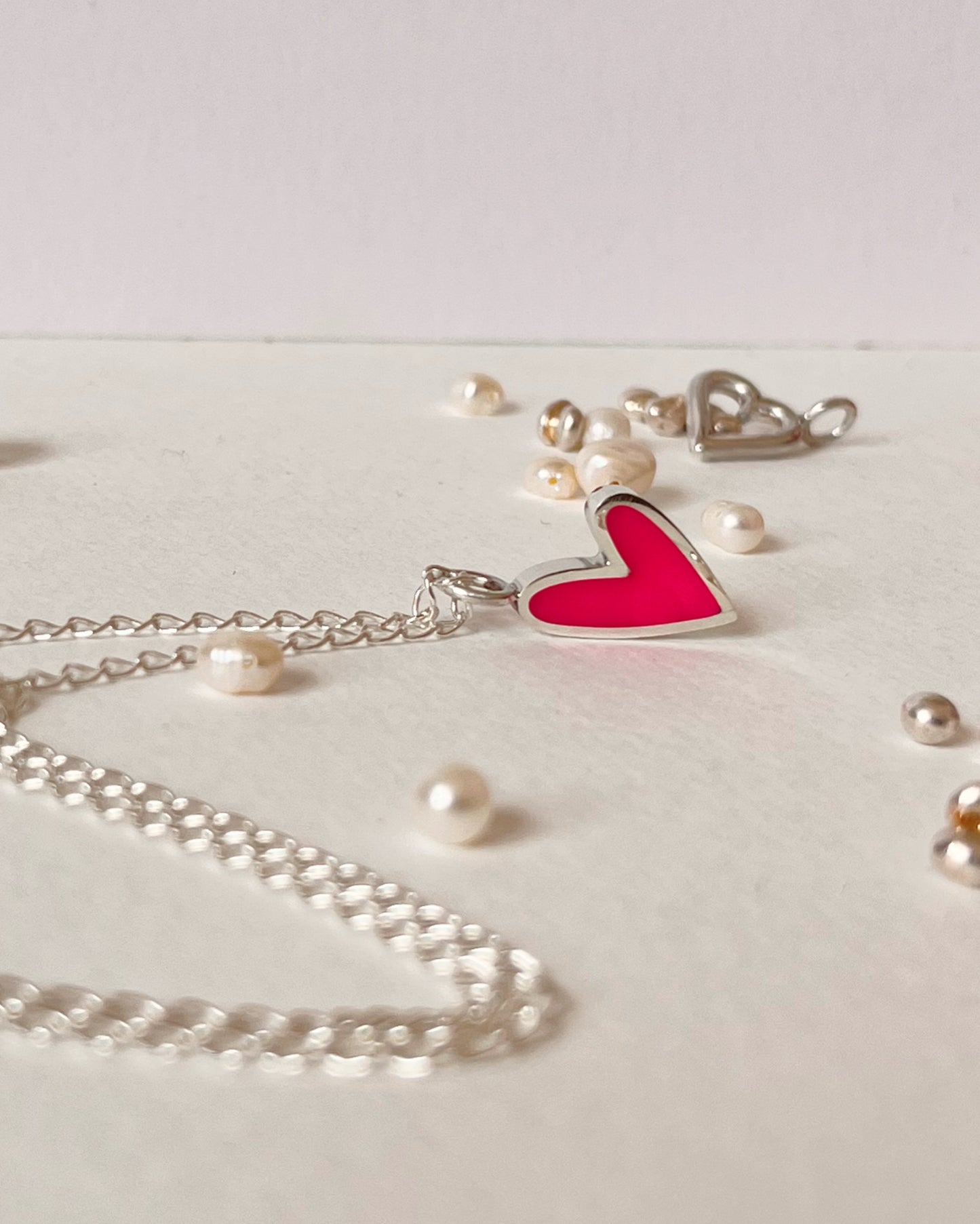 Cadena con corazón S