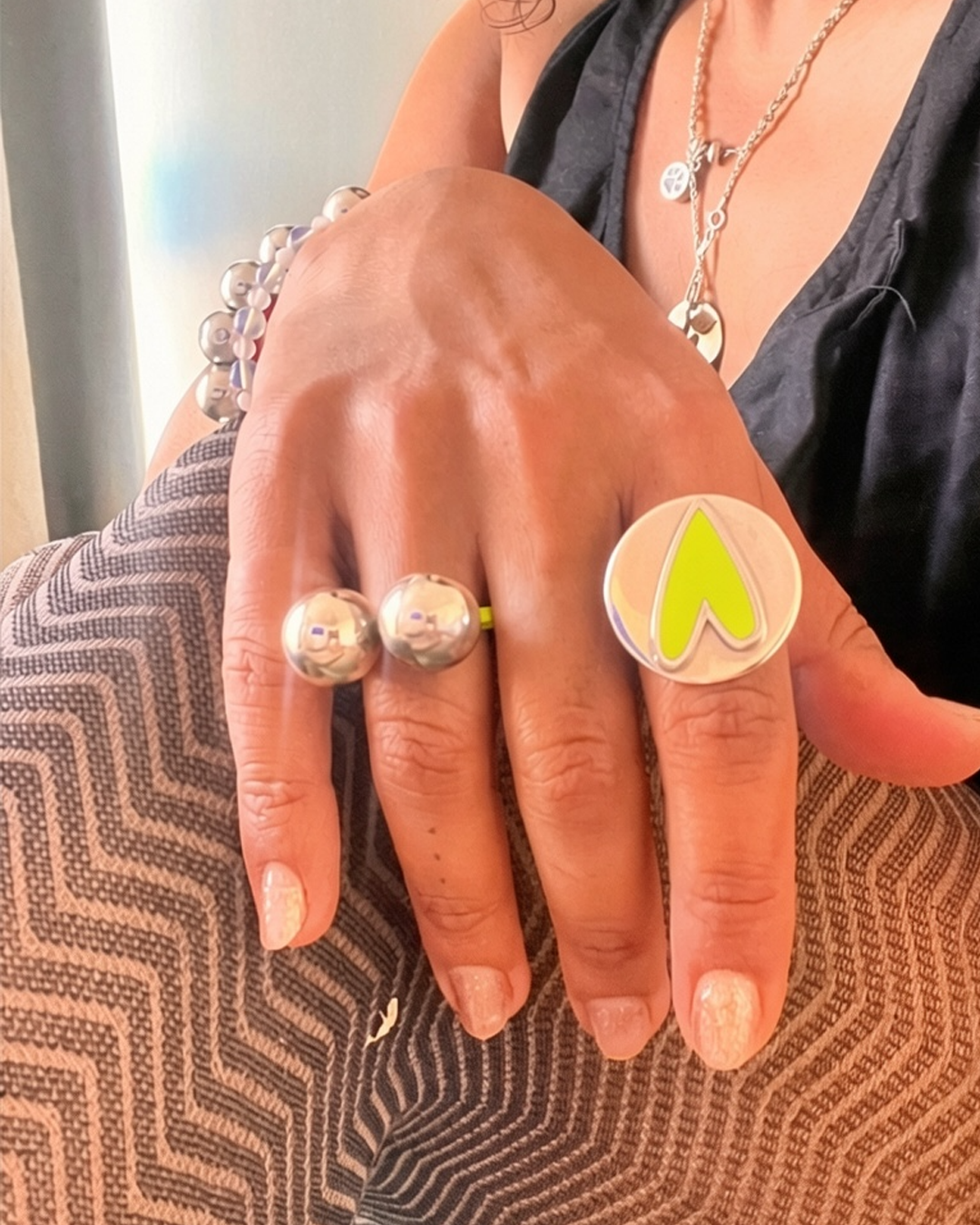 Anillo de Circulo Corazón L